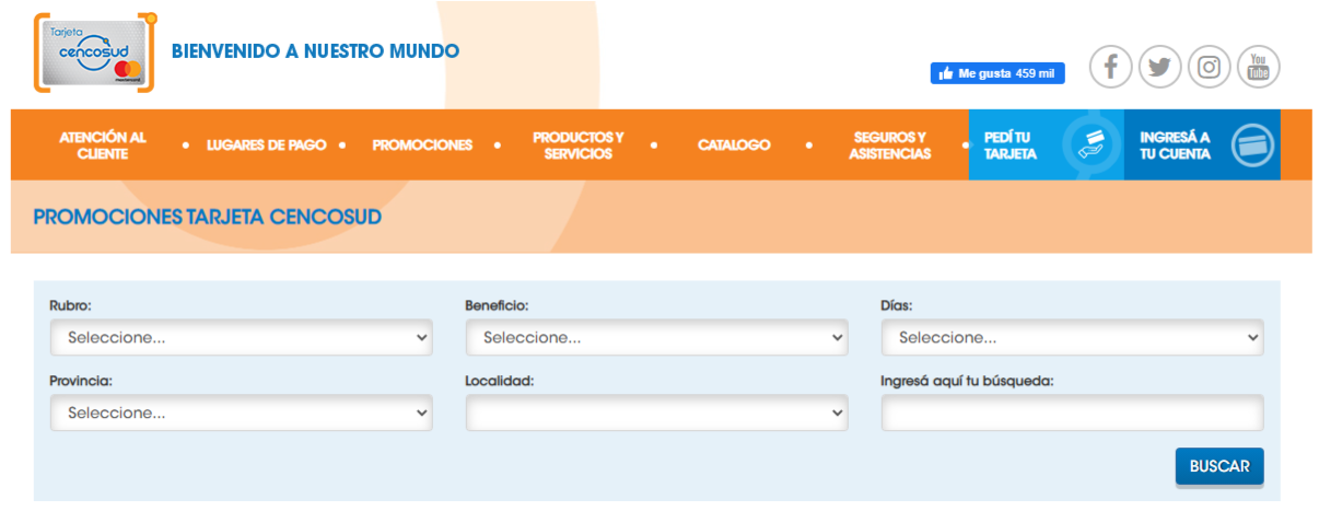 Descuentos Tarjeta Cencosud